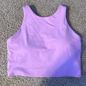 ATHLETA PINK TANK TOP WITH BUILT IN BRA